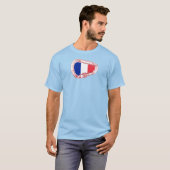 Frankrijk vlag Klim Carabiner T-shirt (Voorkant volledig)