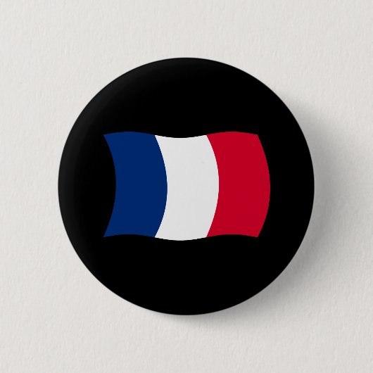 Frankrijk Vlag Knop Ronde Button 5,7 Cm (Voorkant)