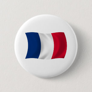 Frankrijk Vlag Knop Ronde Button 5,7 Cm