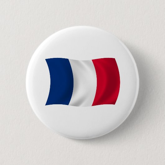 Frankrijk Vlag Knop Ronde Button 5,7 Cm (Voorkant)