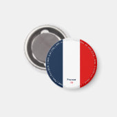 Frankrijk Vlag Magneet (Voorkant / Achterkant)