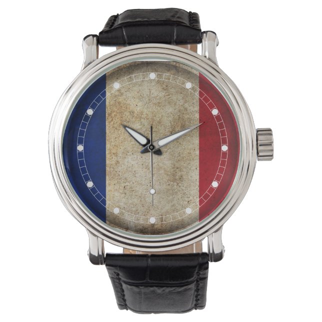 Frankrijk Vlag (meerdere modellen) Horloge (Voorkant)