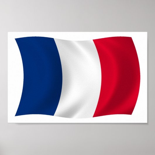 Frankrijk Vlag Poster Print (Voorkant)