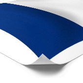 Frankrijk Vlag Poster Print (Hoek)