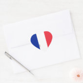 Frankrijk Vlag Prachtig Patriottisch Hart Sticker (Envelop)