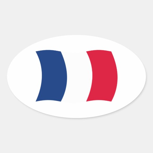 Frankrijk Vlag Sticker (Voorkant)