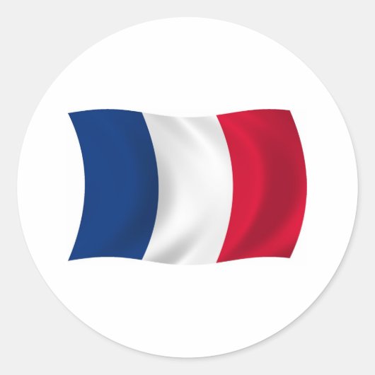 Frankrijk Vlag Sticker (Voorkant)