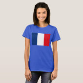 Frankrijk Vlag T-shirt (Voorkant volledig)