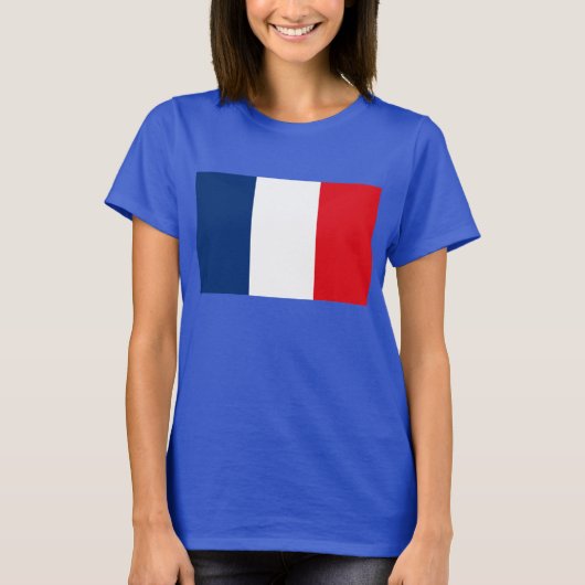 Frankrijk Vlag T-shirt (Voorkant)