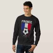 Frankrijk Vlag Voetbal Supporter Trui (Voorkant volledig)
