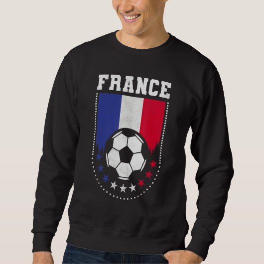 Frankrijk Vlag Voetbal Supporter Trui (Voorkant)