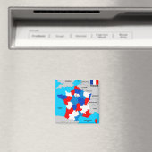 frankrijk vlag voor politieke kaart magneet (Insitu (Vaatwasser))