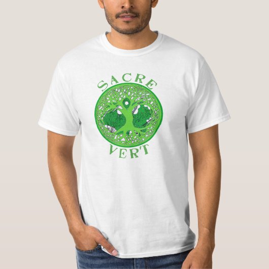 Frankrijk Vlag Vredessymbool T-shirt (Voorkant)