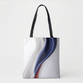 Frankrijk vlag zijde textuur tote bag (Voorkant)