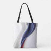 Frankrijk vlag zijde textuur tote bag (Achterkant)