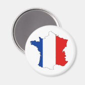 frankrijk : vlaggelvlag magneet (Voorkant / Achterkant)