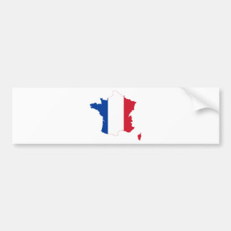 Frankrijk Vlaggenkaart FR Bumpersticker