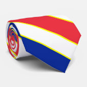 Frankrijk Vlaggenkleuren Elegant Patriottische Str Stropdas (Opgerold)