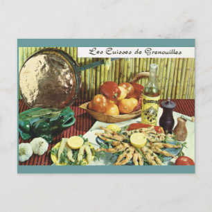  Frankrijk, voedsel, Les Cuisses de Grenouilles Briefkaart