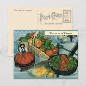Frankrijk, voedsel, recette de la Piperrad Briefkaart (Voorkant / Achterkant)
