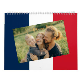 Frankrijk | Voeg uw foto toe Franse vlag 2026 Kalender