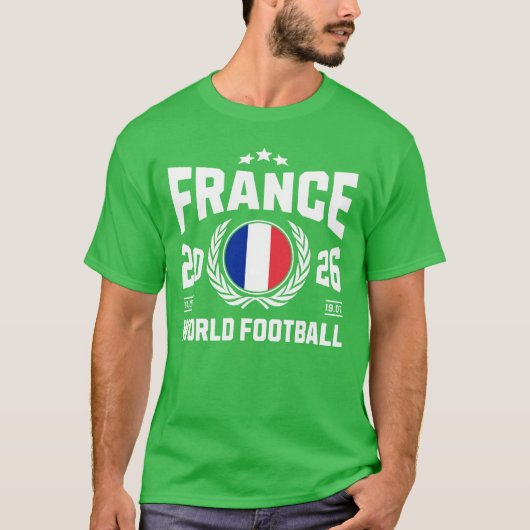 Frankrijk Voetbal 2026 T-shirt (Voorkant)