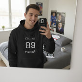 Frankrijk Voetbal Aangepaste Naam Nummer Cadeau iPhone Hoesje