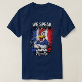 Frankrijk Voetbal Fan Shirt Winnend Vloeiend Tee