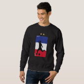 Frankrijk Voetbal Fan T-shirt Franse Vlag (Voorkant volledig)
