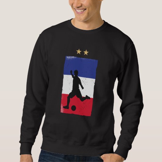 Frankrijk Voetbal Fan T-shirt Franse Vlag (Voorkant)