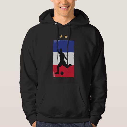 Frankrijk Voetbal Fan T-shirt Franse Vlag (Voorkant)