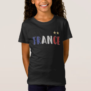 Frankrijk Voetbal Fan T-shirt Franse Vlag