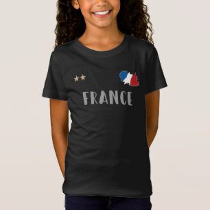 Frankrijk Voetbal Fan T-shirt Franse Vlag