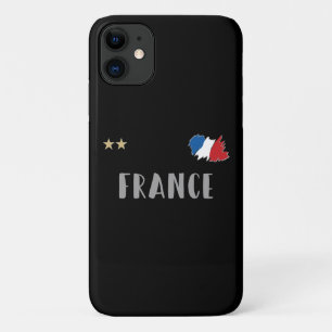 Frankrijk Voetbal Fan T-shirt Franse Vlag Case-Mate iPhone Case