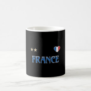 Frankrijk Voetbal Fan T-shirt Franse Vlag Koffiemok
