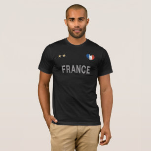 Frankrijk Voetbal Fan T-shirt Hart