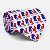 Frankrijk Voetbal Franse vlag gepersonaliseerd Stropdas (Opgerold)