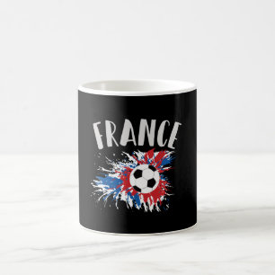 Frankrijk Voetbal Grunge Flag Koffiemok