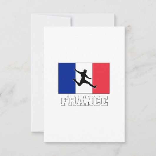 Frankrijk Voetbal Nationale Ploeg Kaart (Voorkant)