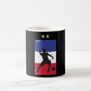 Frankrijk Voetbalshirt Voetbal Fan Franse Vlag Koffiemok