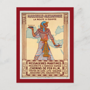  Frankrijk voor Egyptische reisposter Briefkaart