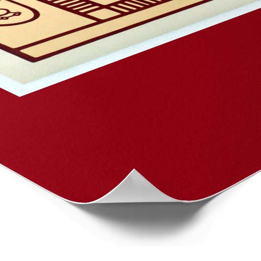 Frankrijk voor Egyptische reisposter Poster (Hoek)