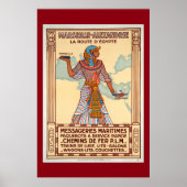 Frankrijk voor Egyptische reisposter Poster (Voorkant)