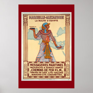 Frankrijk voor Egyptische reisposter Poster