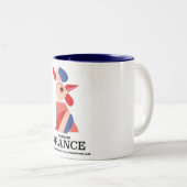 Frankrijk - Voyage aujourd'hui à la France par l'a Tweekleurige Koffiemok (Voorkant rechts)