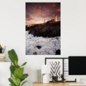Frankrijk, vuurtoren bij zonsopgang poster (Thuiskantoor)