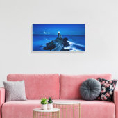 Frankrijk vuurtoren canvas afdruk (Insitu (Woonkamer))