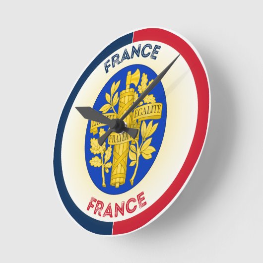 Frankrijk Wapen Cirkelvorm Ronde Klok (Hoek)
