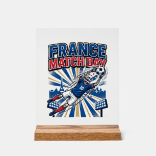 Frankrijk Wedstrijd Dag Skelet Aanvaller Naties Ho Acryl Bord