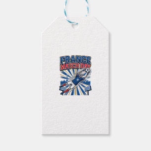 Frankrijk Wedstrijd Dag Skeleton Striker Landen Ho Cadeaulabel
